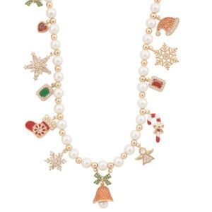 Eye Candy LA Luxe Collection Christmas Charm Necklace New